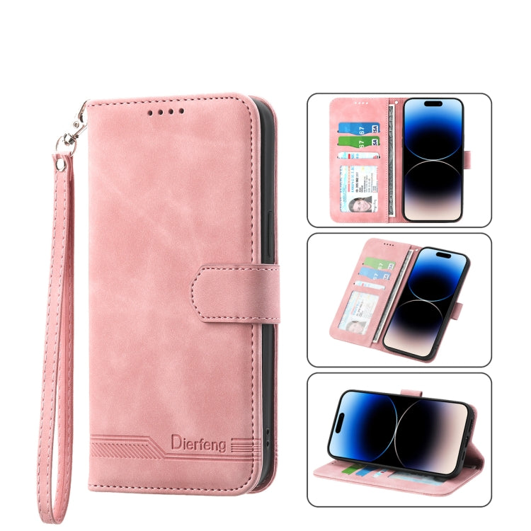 Dierfeng Dream Line TPU + PU  Leather Phone Case, For iPhone 14, For iPhone 14 Plus, For iPhone 14 Pro, For iPhone 14 Pro Max