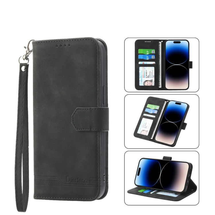 Dierfeng Dream Line TPU + PU  Leather Phone Case, For iPhone 13, For  iPhone 13 mini, For iPhone 13 Pro, For iPhone 13 Pro Max
