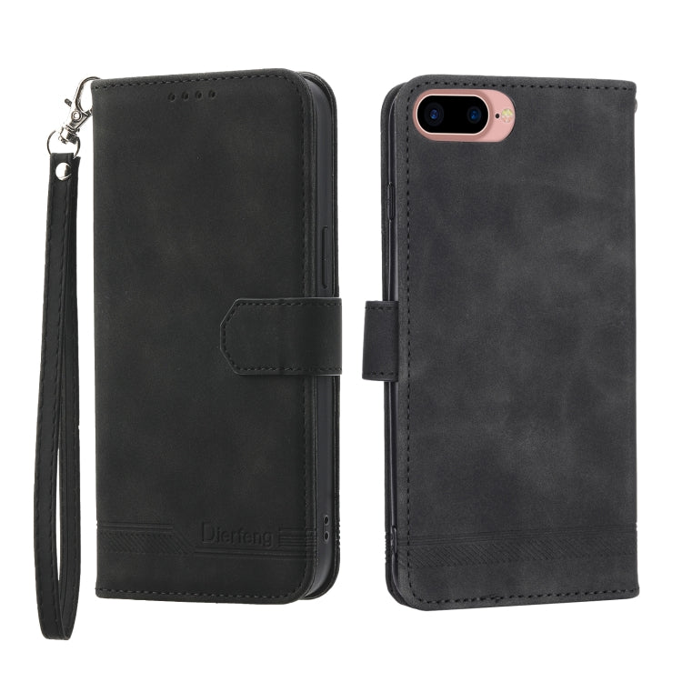 Dierfeng Dream Line TPU + PU Leather Phone Case, For iPhone XS Max, For iPhone XR, For iPhone X/XS, For iPhone 6 Plus/7 Plus/8 Plus