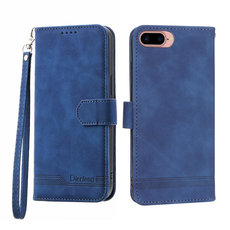 Dierfeng Dream Line TPU + PU Leather Phone Case, For iPhone XS Max, For iPhone XR, For iPhone X/XS, For iPhone 6 Plus/7 Plus/8 Plus