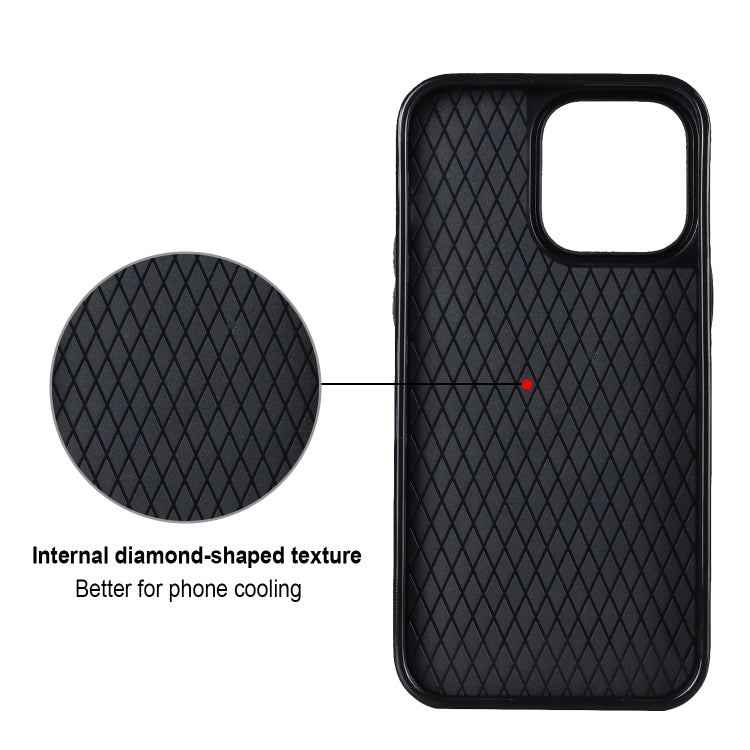 Rhombic PU Leather Phone Case with Ring Holder, For iPhone 14 Pro Max, For iPhone 13 mini, For iPhone 13