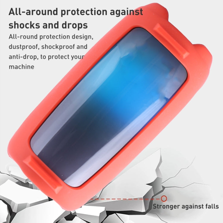 Colorful Light Effect Bluetooth Speaker Silicone Case with Shoulder Strap, For JBL Pulse 5 Black, For JBL Pulse 5 Red, For JBL Pulse 5 Blue