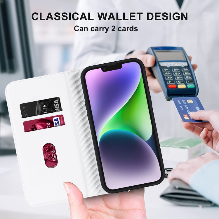 Rhombic MagSafe RFID Anti-Theft Wallet Leather Phone Case, For iPhone 14, For iPhone 14 Plus, For iPhone 14 Pro