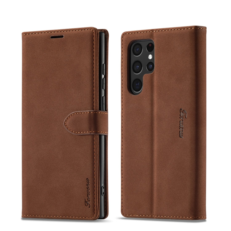 Forwenw F1 Series Matte Strong Magnetism Leather Phone Case, For Samsung Galaxy S23 Ultra 5G, For Samsung Galaxy A14 5G, For Samsung Galaxy A54 5G, For iPhone 14, For iPhone 14 Plus, For iPhone 14 Pro