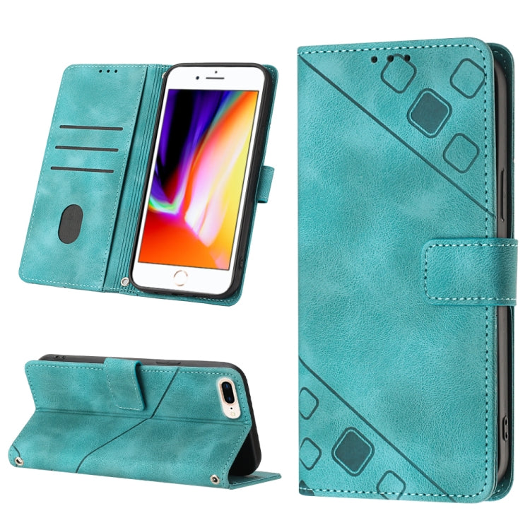 Skin-feel Embossed Leather Phone Case, For iPhone 7 Plus / 8 Plus / 6 Plus, For iPod Touch 7 / Touch 6, For iPhone 11 Pro