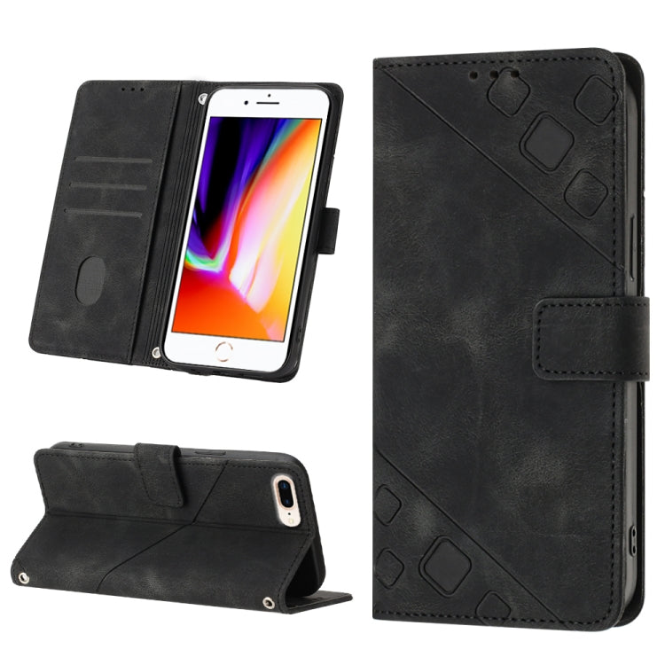 Skin-feel Embossed Leather Phone Case, For iPhone 7 Plus / 8 Plus / 6 Plus, For iPod Touch 7 / Touch 6, For iPhone 11 Pro