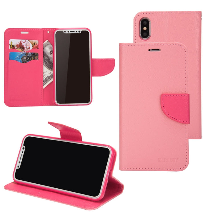 Mercury Contrast Color Splicing Leather Phone Case, For iPhone 14 Pro, For iPhone 14 Pro Max