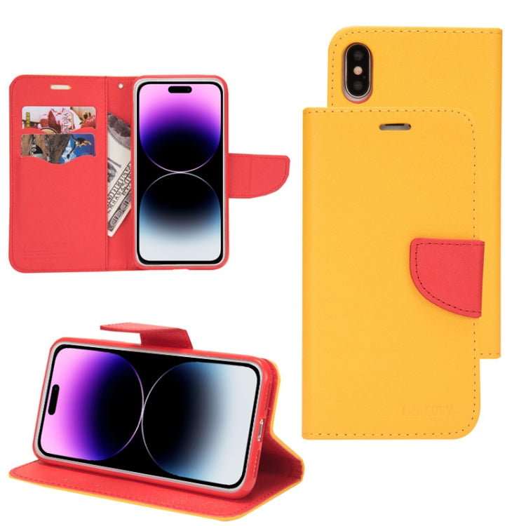 Mercury Contrast Color Splicing Leather Phone Case, For iPhone 12 Pro Max, For iPhone 11