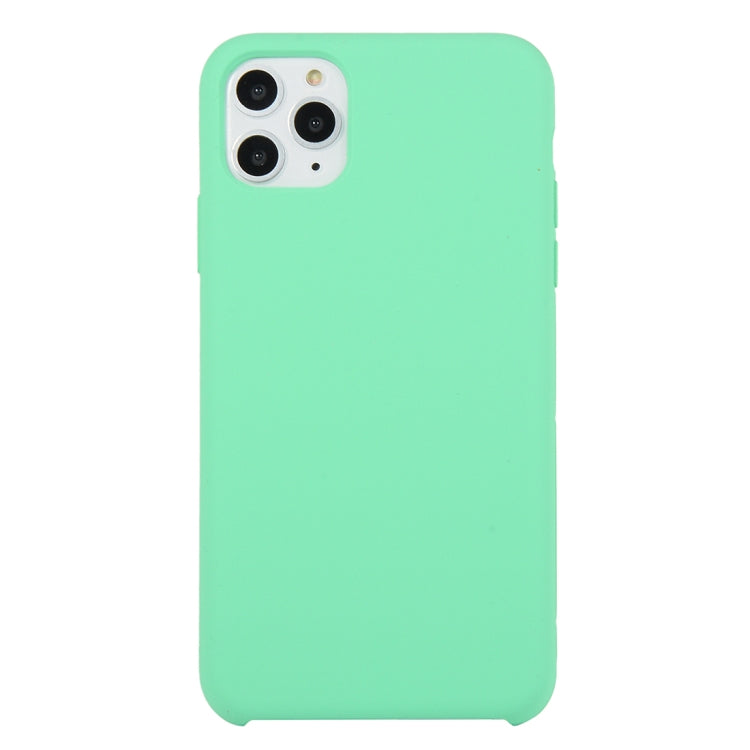 For iPhone 11 Solid Color Solid Silicone Shockproof Case (Hibiscus Pink), For iPhone 11 Pro Max