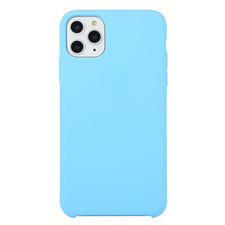 For iPhone 11 Solid Color Solid Silicone Shockproof Case (Hibiscus Pink), For iPhone 11 Pro Max