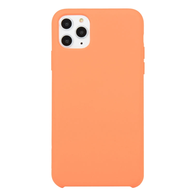 For iPhone 11 Solid Color Solid Silicone Shockproof Case (Hibiscus Pink), For iPhone 11 Pro Max