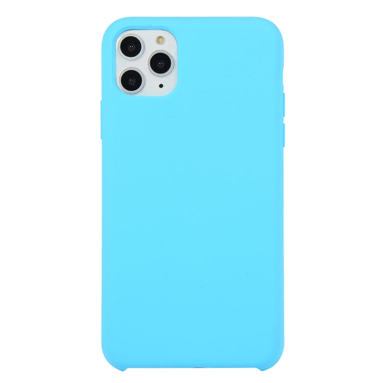 For iPhone 11 Solid Color Solid Silicone Shockproof Case (Hibiscus Pink), For iPhone 11 Pro Max