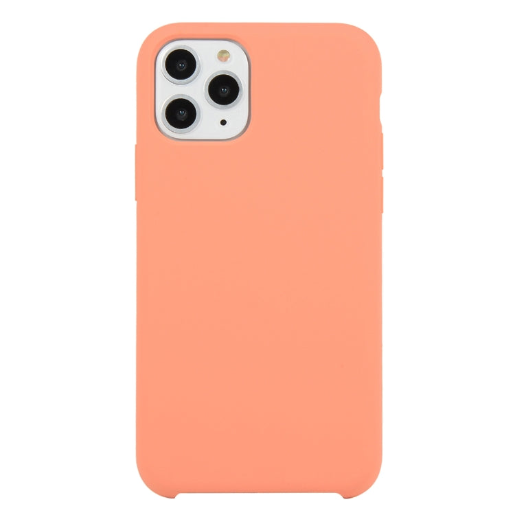 For iPhone 11 Solid Color Solid Silicone Shockproof Case (Hibiscus Pink), For iPhone 11 Pro