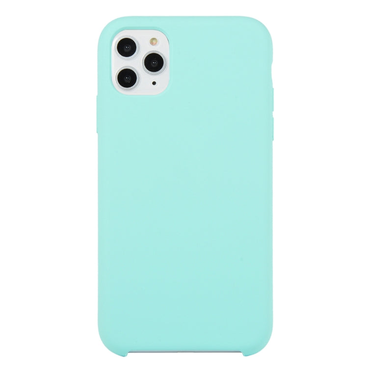 For iPhone 11 Solid Color Solid Silicone Shockproof Case (Hibiscus Pink), For iPhone 11 Pro
