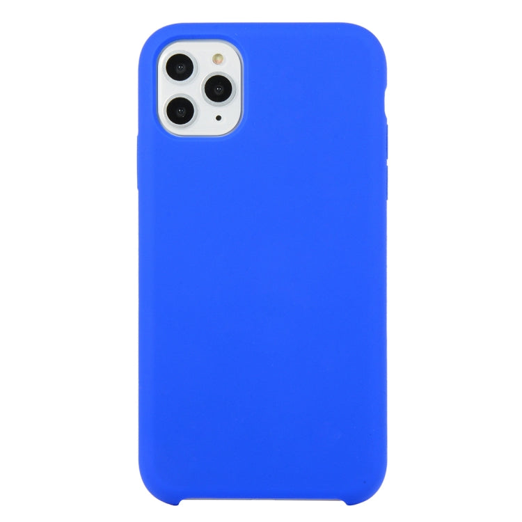 For iPhone 11 Solid Color Solid Silicone Shockproof Case (Hibiscus Pink), For iPhone 11 Pro