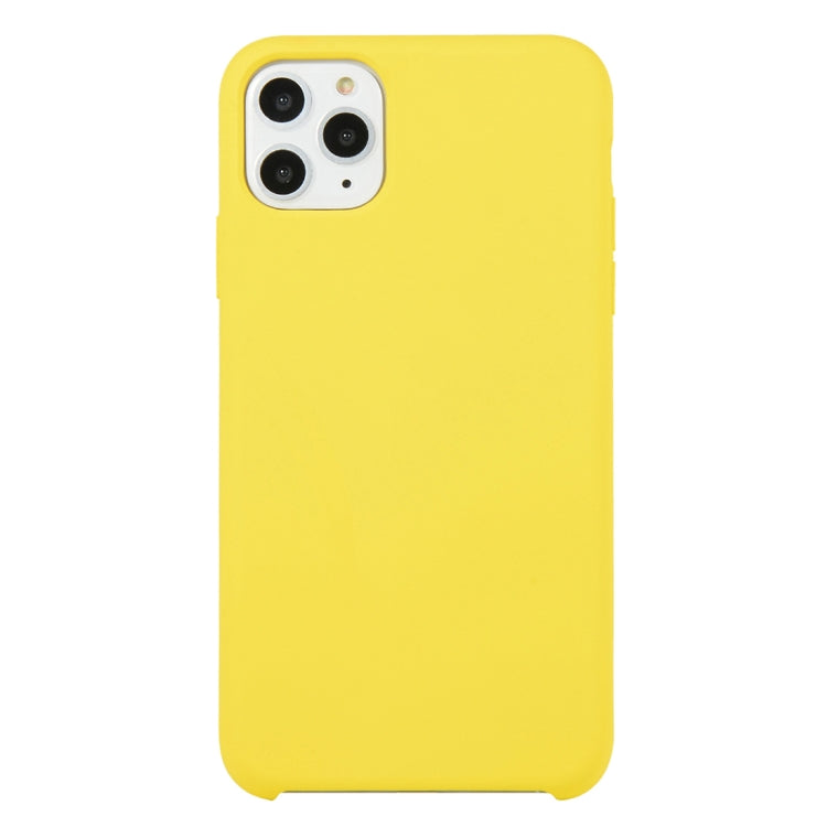 For iPhone 11 Solid Color Solid Silicone Shockproof Case (Hibiscus Pink), For iPhone 11 Pro