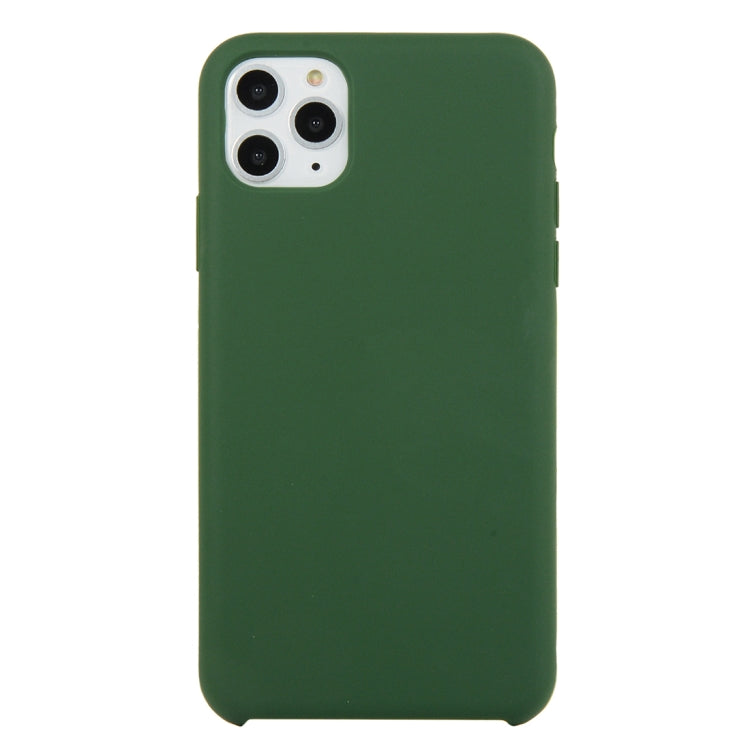 For iPhone 11 Solid Color Solid Silicone Shockproof Case (Hibiscus Pink), For iPhone 11 Pro
