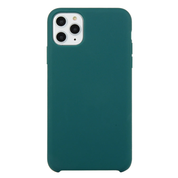 For iPhone 11 Solid Color Solid Silicone Shockproof Case (Hibiscus Pink), For iPhone 11 Pro
