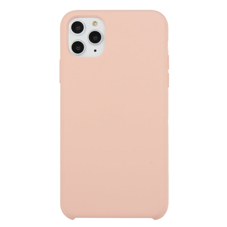 For iPhone 11 Solid Color Solid Silicone Shockproof Case (Hibiscus Pink), For iPhone 11 Pro