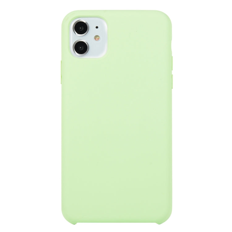 For iPhone 11 Solid Color Solid Silicone Shockproof Case (Hibiscus Pink), For iPhone 11
