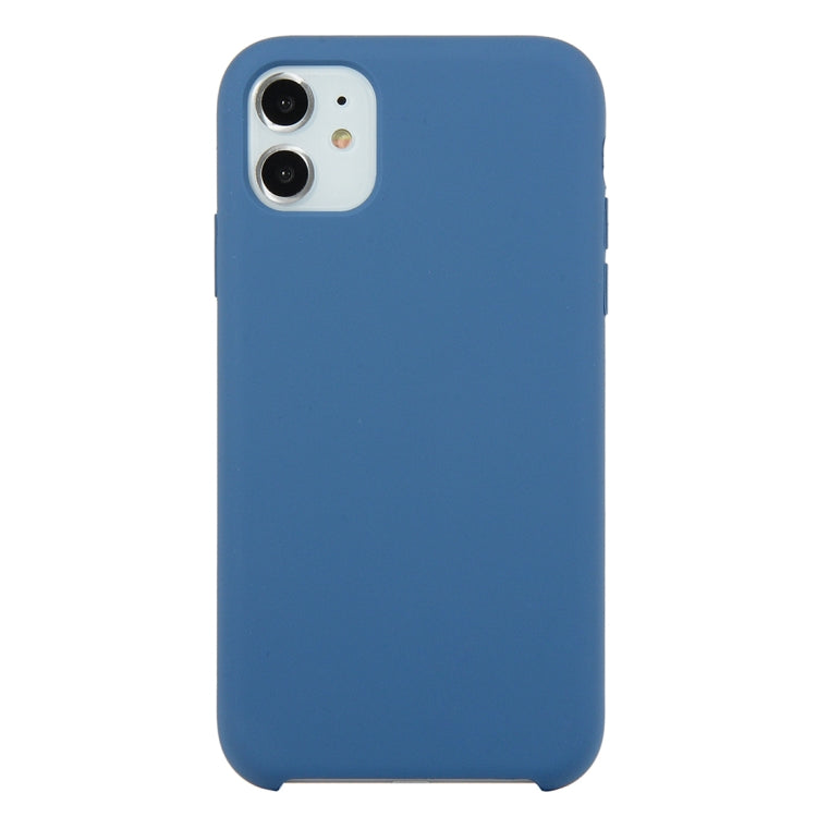 For iPhone 11 Solid Color Solid Silicone Shockproof Case (Hibiscus Pink), For iPhone 11