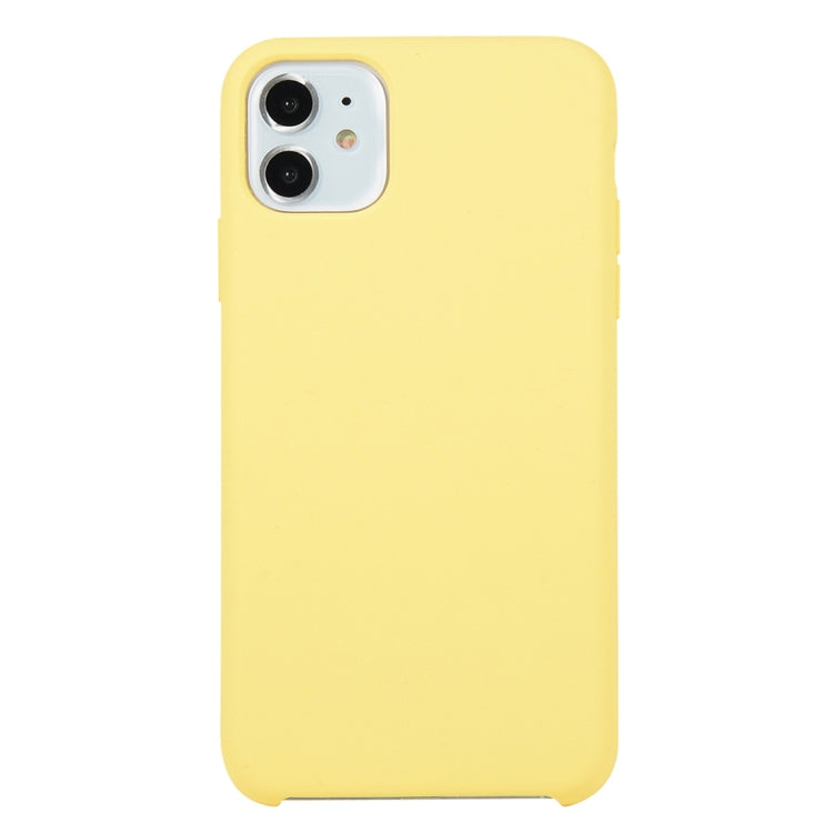 For iPhone 11 Solid Color Solid Silicone Shockproof Case (Hibiscus Pink), For iPhone 11