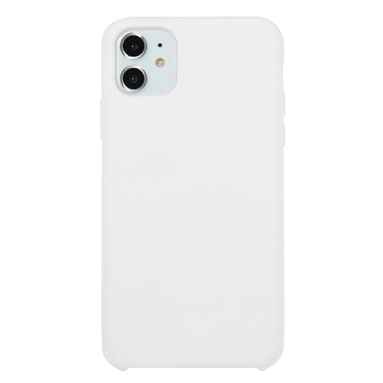 For iPhone 11 Solid Color Solid Silicone Shockproof Case (Hibiscus Pink), For iPhone 11
