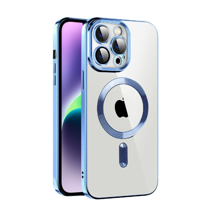CD Texture Plating TPU MagSafe Phone Case with Lens Film