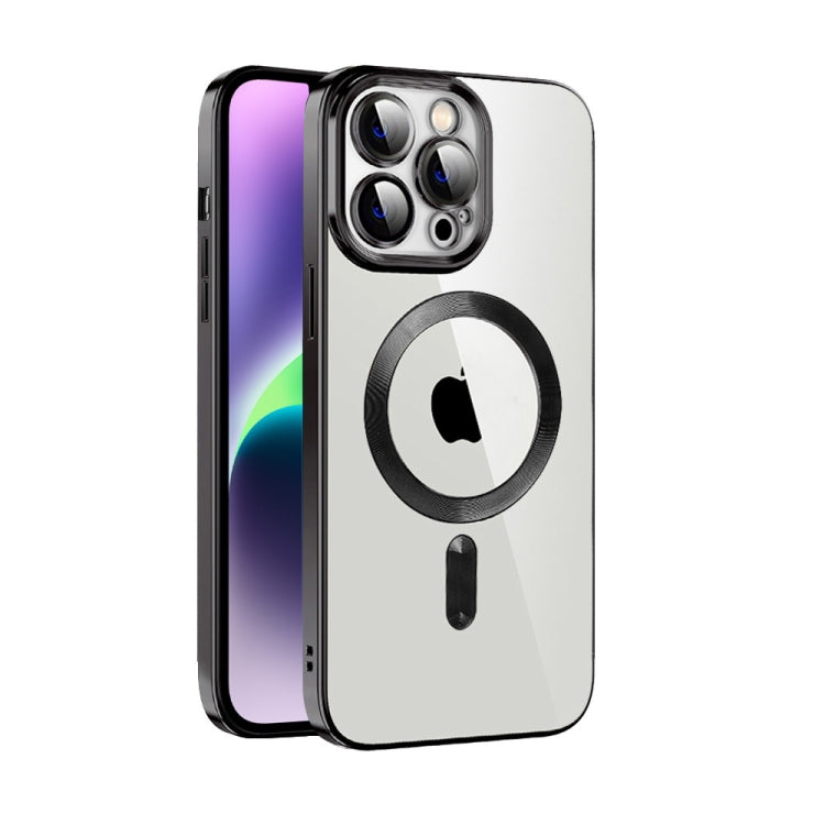 CD Texture Plating TPU MagSafe Phone Case with Lens Film
