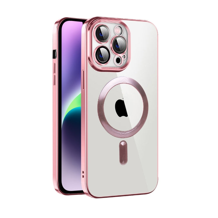 CD Texture Plating TPU MagSafe Phone Case with Lens Film