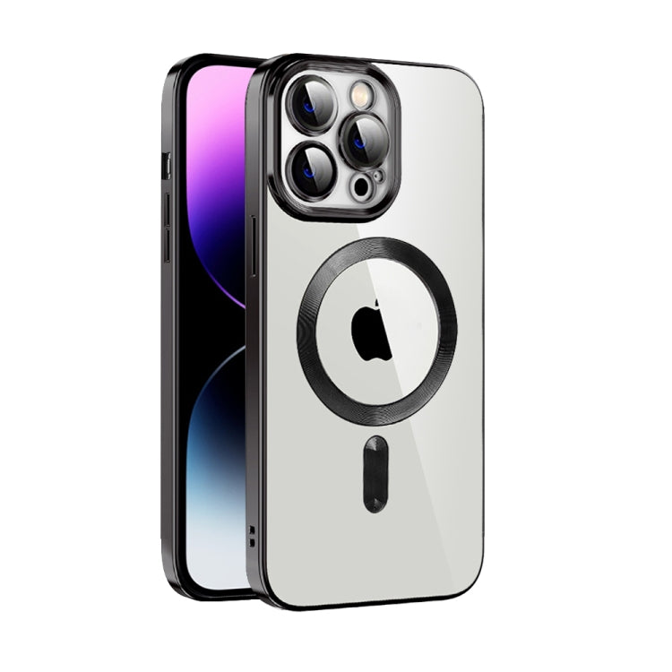 CD Texture Plating TPU MagSafe Phone Case with Lens Film
