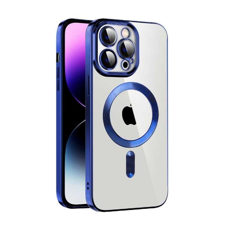CD Texture Plating TPU MagSafe Phone Case with Lens Film
