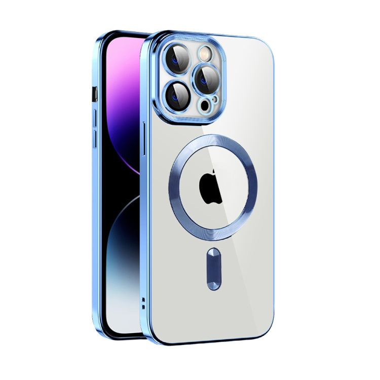 CD Texture Plating TPU MagSafe Phone Case with Lens Film