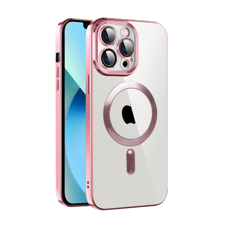 CD Texture Plating TPU MagSafe Phone Case with Lens Film, For iPhone 14 Pro Max, For iPhone 13, For iPhone 13 Pro