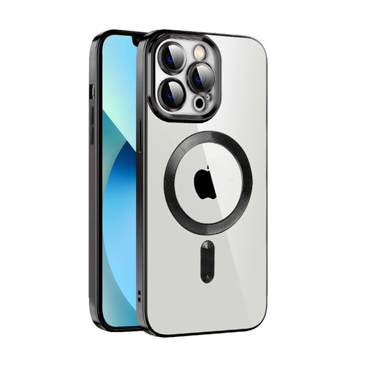 CD Texture Plating TPU MagSafe Phone Case with Lens Film, For iPhone 13 Pro Max, For iPhone 12, For iPhone 12 Pro