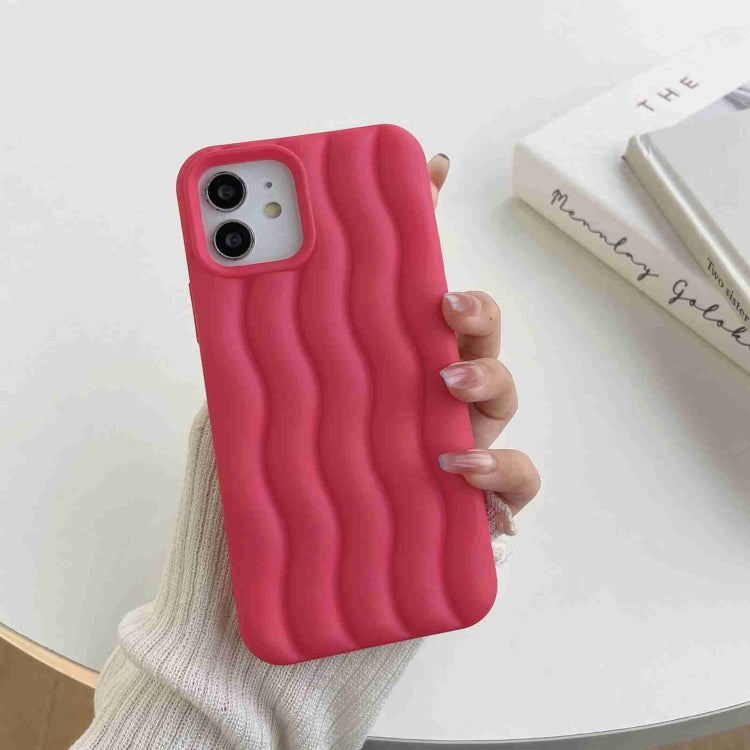 Skin Feel 3D Water Wave Texture Phone Case, For iPhone 11
