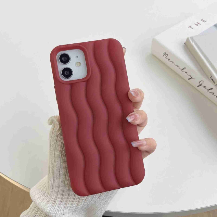 Skin Feel 3D Water Wave Texture Phone Case, For iPhone 11
