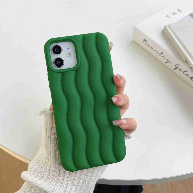 Skin Feel 3D Water Wave Texture Phone Case, For iPhone 11