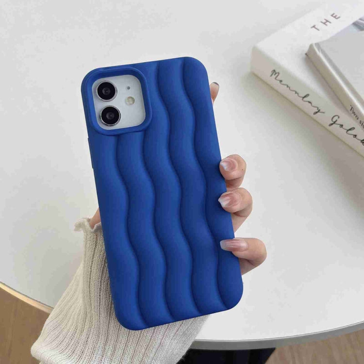 Skin Feel 3D Water Wave Texture Phone Case, For iPhone 11