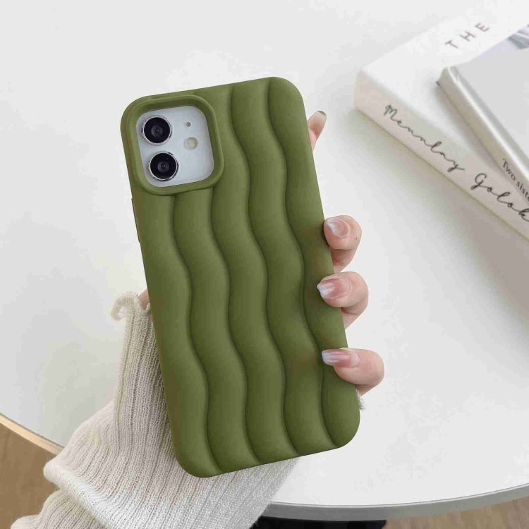 Skin Feel 3D Water Wave Texture Phone Case, For iPhone 11