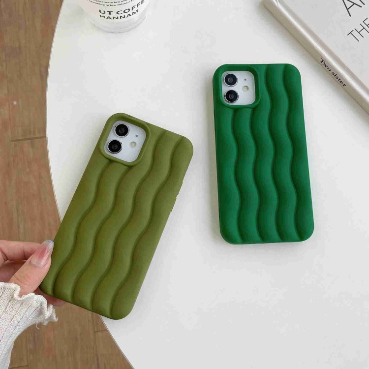 Skin Feel 3D Water Wave Texture Phone Case, For iPhone 11