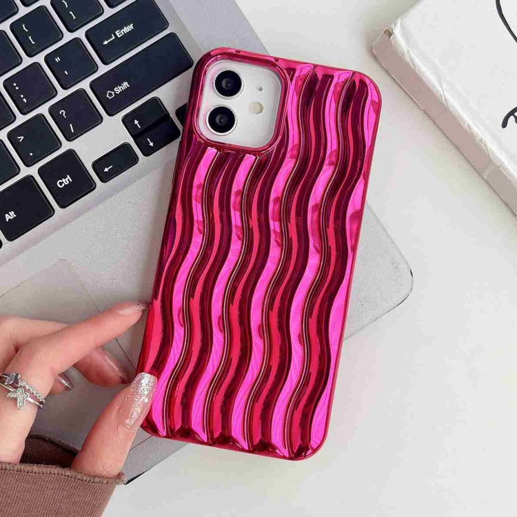 Plating 3D Water Wave Texture Phone Case, For iPhone 14 Pro Max, For iPhone 14 Pro, For iPhone 14, For iPhone 14 Plus, For iPhone 13 Pro Max, For iPhone 13 Pro