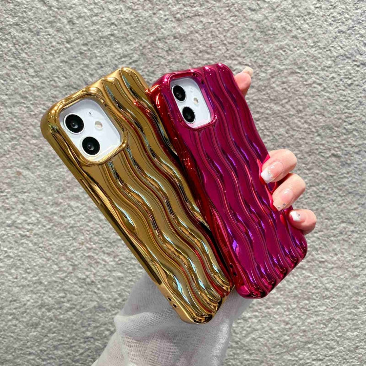Plating 3D Water Wave Texture Phone Case, For iPhone 14 Pro Max, For iPhone 14 Pro, For iPhone 14, For iPhone 14 Plus, For iPhone 13 Pro Max, For iPhone 13 Pro