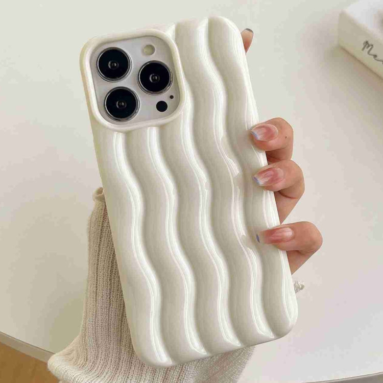 Varnishing 3D Water Wave Texture Phone Case, For iPhone 14 Pro Max, For iPhone 14 Pro, For iPhone 14, For iPhone 14 Plus