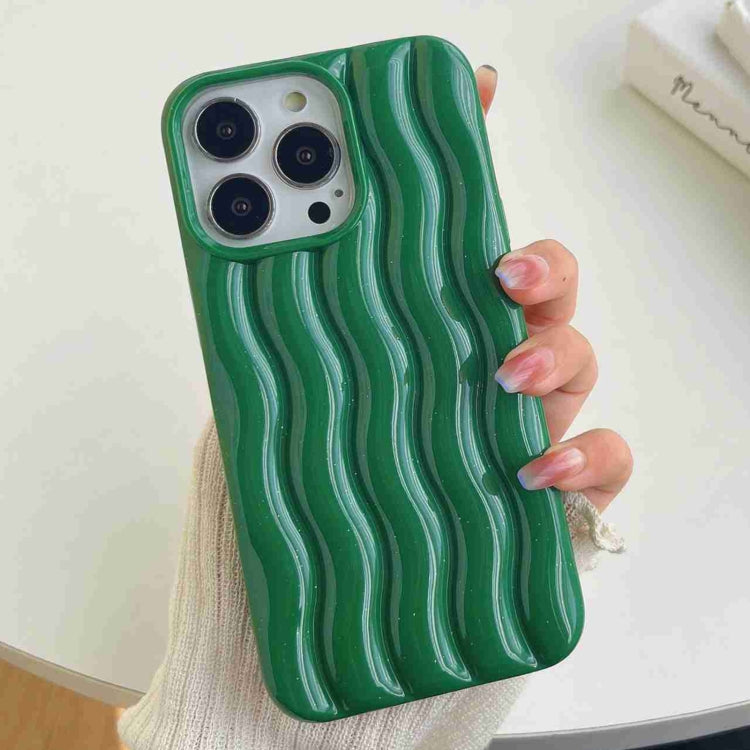 Varnishing 3D Water Wave Texture Phone Case, For iPhone 14 Pro Max, For iPhone 14 Pro, For iPhone 14, For iPhone 14 Plus