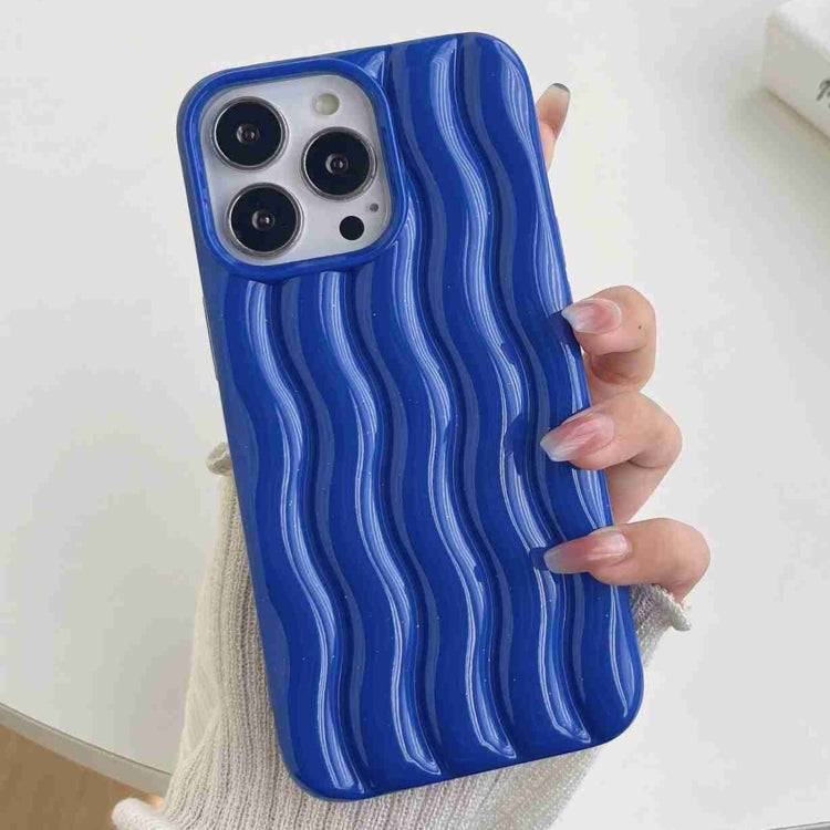 Varnishing 3D Water Wave Texture Phone Case, For iPhone 13 Pro Max, For iPhone 13 Pro, For iPhone 13, For iPhone 12 Pro Max