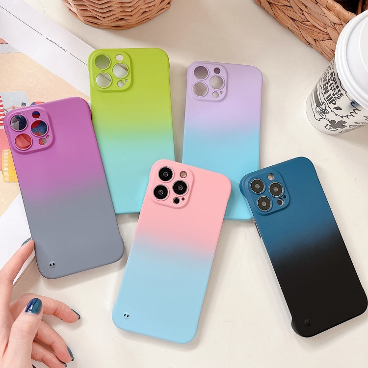 Frameless Skin Feel Gradient Phone Case, For iPhone 14 Pro Max, For iPhone 14 Pro, For iPhone 14, For iPhone 14 Plus