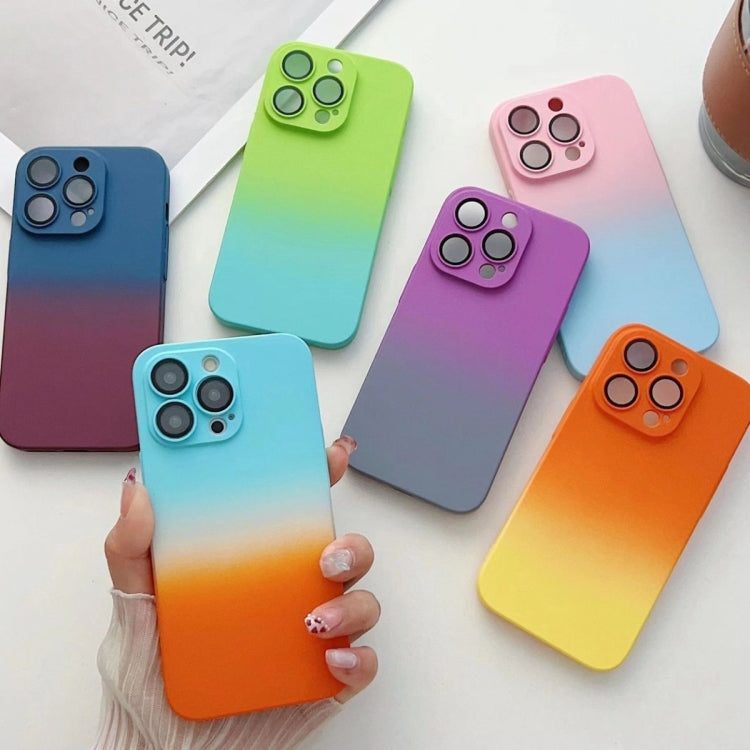 Skin Feel Gradient Phone Case, For iPhone 14 Plus, For iPhone 13 Pro, For iPhone 13, For iPhone 12 Pro Max