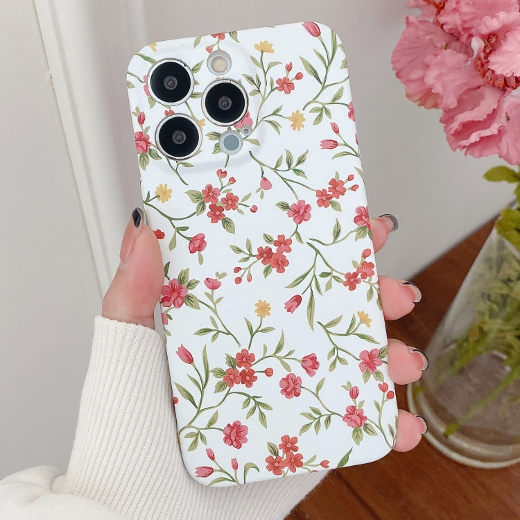 Water Sticker Flower Pattern PC Phone Case, For iPhone 13 Pro Max, For iPhone 13 Pro
