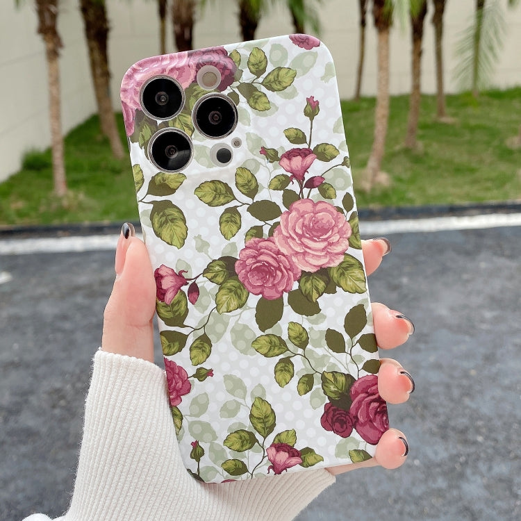 Water Sticker Flower Pattern PC Phone Case, For iPhone 13, For iPhone 13 mini